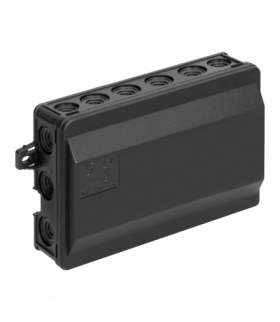 Puszka natynkowa 90x90 Klik, IP54 Orno 6410-30 BLACK