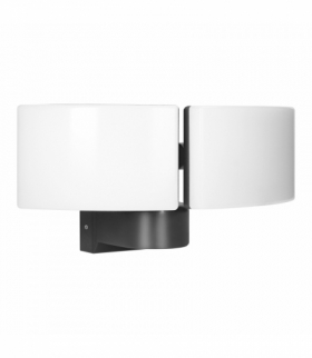 TOS DUO LED 2x20W podwójny naświetlacz ogrodowy, 2x1600lm, IP65, 4000K, PC, szary Orno AD-NL-6603GL4