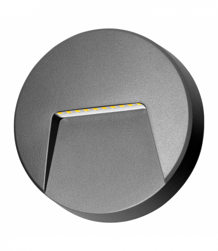 SLIGO LED 3W, lampa elewacyjna, 240lm, IP65, 4000K, okrągła, szara Orno AD-OP-6608GL4