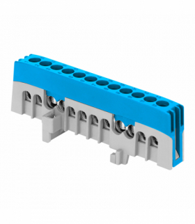 Listwa zaciskowa izolowana PRO, N, 12 przewodów, niebieski Orno OR-LZ-8208/12/BL