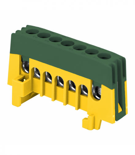 Listwa zaciskowa izolowana PRO PE, 7 przewodów, zielony Orno OR-LZ-8208/7/GN