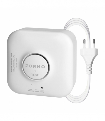 Czujnik gazu LPG, 230 V AC, żywotność sensora 5 lat, Tuya Smart Wi-Fi Orno OR-DC-644