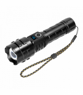 Latarka LED 15W, 1200lm, 3000mAh, funkcja zoom, cyfrowy wskaźnik baterii Orno LT-27