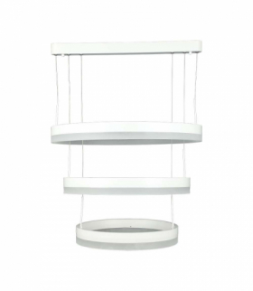 VT-82-3-W-N 92W Lampa Wisząca, Klosz: Aluminium, Barwa: ciepła 3000K, Ściemniana, Biały, 4550lm, 600x1200mm, V-TAC 213989