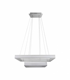 VT-101-2D-W-N 115W Lampa Wisząca, Klosz: Aluminium, Barwa: ciepła 3000K, Ściemniana, Biały, 6300lm, 600x1200mm, V-TAC 213986