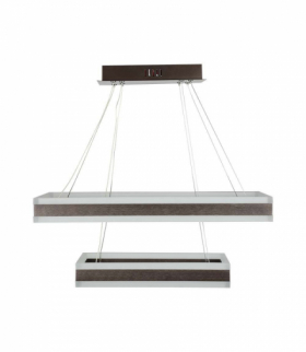 VT-101-2D-C-N 115W Lampa Wisząca, Klosz: Aluminium, Barwa: ciepła 3000K, Ściemniana, Brązowy, 6300lm, 600x1200mm, V-TAC 213988