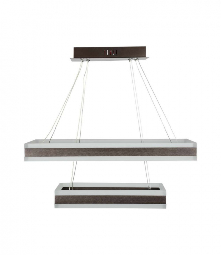 VT-101-2D-C-N 115W Lampa Wisząca, Klosz: Aluminium, Barwa: ciepła 3000K, Ściemniana, Brązowy, 6300lm, 600x1200mm, V-TAC 213988