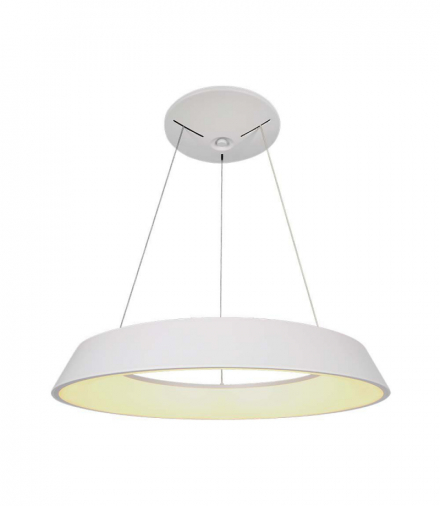 VT-7755 48W Lampa wisząca dekoracyjna LED Triac, Ściemniana, ciepła 3000K, Kolor: Biały, 5000lm, 485x1030mm, V-TAC 6903