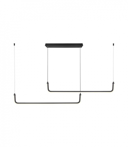 VT-7770 24W Lampa wisząca dekoracyjna LED neutralna 4000K, Kolor: Czarny, 2500lm, 1525x140mm, V-TAC 6941