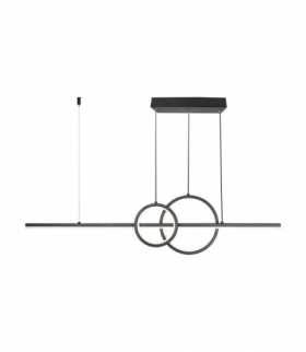 VT-7767 15W Lampa wisząca dekoracyjna LED neutralna 4000K, Kolor: Czarny, 1500lm, 915x215mm, V-TAC 6935