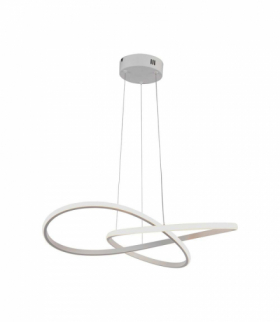 VT-7799-W 20W Dekoracyjna Lampa Wisząca LED, Barwa: ciepła 3000K, Obudowa: Biała, 2540lm, 500x1000mm, V-TAC 8013