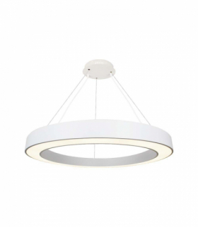 VT-7793 90W Lampa wisząca dekoracyjna LED Triac, Ściemniana, neutralna 4000K, Kolor: Biały, 11000lm, 1000x1000mm, V-TAC 6962