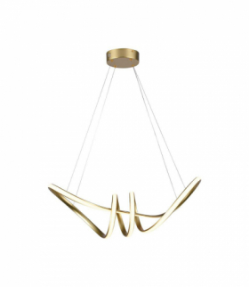 VT-7798-C 24W Dekoracyjna Lampa Wisząca LED, Barwa: ciepła 3000K, Obudowa: Złota, 3240lm, 720x300mm, V-TAC 8011