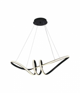 VT-7798-B 24W Dekoracyjna Lampa Wisząca LED, Barwa: ciepła 3000K, Obudowa: Czarna, 3240lm, 720x300mm, V-TAC 8010