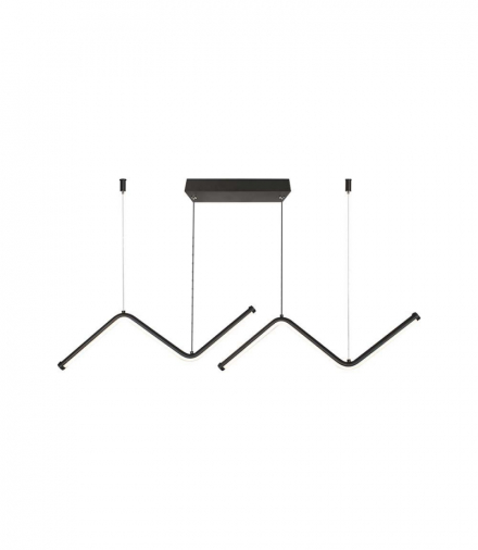 VT-7768-B 12W Lampa wisząca dekoracyjna LED, Barwa: neutralna 4000K, Kolor: Czarny, 1280lm, V-TAC 6937