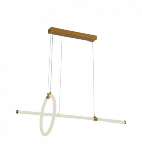 VT-7818-PG 16W Dekoracyjna Lampa Wisząca LED, Barwa: ciepła 3000K, Obudowa: Złota, 1820lm, 860x300mm, V-TAC 8023