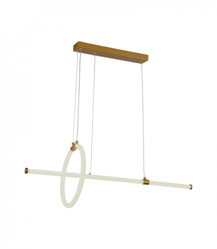 VT-7818-PG 16W Dekoracyjna Lampa Wisząca LED, Barwa: ciepła 3000K, Obudowa: Złota, 1820lm, 860x300mm, V-TAC 8023