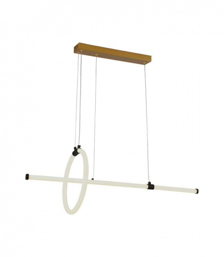 VT-7818-B 16W Dekoracyjna Lampa Wisząca LED, Barwa: ciepła 3000K, Obudowa: Czarna, 1820lm, 860x300mm, V-TAC 8022