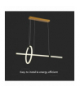 VT-7818-B 16W Dekoracyjna Lampa Wisząca LED, Barwa: ciepła 3000K, Obudowa: Czarna, 1820lm, 860x300mm, V-TAC 8022