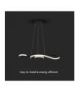 VT-7817-B 18W Dekoracyjna Lampa Wisząca LED, Barwa: ciepła 3000K, Obudowa: Czarna, 2260lm, 700x250mm, V-TAC 8020