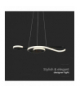 VT-7817-B 18W Dekoracyjna Lampa Wisząca LED, Barwa: ciepła 3000K, Obudowa: Czarna, 2260lm, 700x250mm, V-TAC 8020