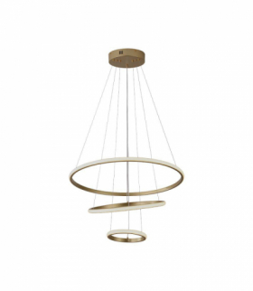 VT-7816-PG 32W Dekoracyjna Lampa Wisząca LED, Barwa: ciepła 3000K, Obudowa: Złota, 3880lm, 600x1000mm, V-TAC 8019