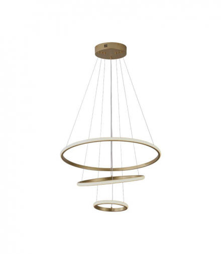 VT-7816-PG 32W Dekoracyjna Lampa Wisząca LED, Barwa: ciepła 3000K, Obudowa: Złota, 3880lm, 600x1000mm, V-TAC 8019