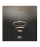 VT-7816-PG 32W Dekoracyjna Lampa Wisząca LED, Barwa: ciepła 3000K, Obudowa: Złota, 3880lm, 600x1000mm, V-TAC 8019