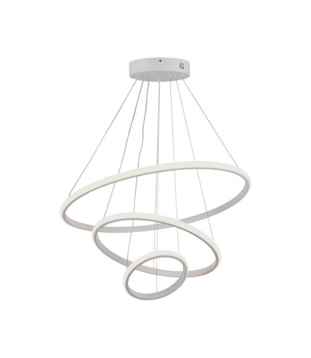 VT-7816-W 32W Dekoracyjna Lampa Wisząca LED, Barwa: ciepła 3000K, Obudowa: Biała, 3880lm, 600x1000mm, V-TAC 8018