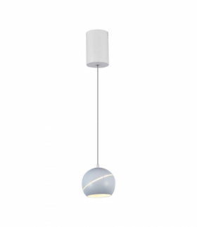 VT-7796-W 8.5W Lampa Wisząca LED, Barwa: ciepła 3000K, Obudowa: Biała, 850lm, 120x1620mm, V-TAC 7999