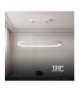 VT-7825-W 24W Lampa wisząca LED ciepła 3000K, Obudowa: Biała, 2760lm, 790x200x1080mm, V-TAC 10056