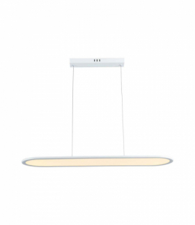 VT-7821-W 24W Lampa wisząca LED, Barwa: ciepła 3000K, Obudowa: Biała, 3000lm, 800x200x1040mm, V-TAC 10048