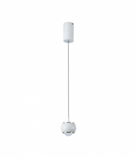 VT-7830-W 9W Lampa wisząca LED (10*10*100CM), Barwa: ciepła 3000K, Obudowa: Biała, 1000lm, 100x1230mm, V-TAC 10080