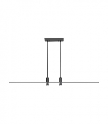 VT-7827 19W Lampa wisząca LED (80*100CM), Barwa: ciepła 3000K, Obudowa: Czarna, 2160lm, 800x1150mm, V-TAC 10060