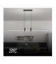 VT-7827 19W Lampa wisząca LED (80*100CM), Barwa: neutralna 4000K, Obudowa: Czarna, 2160lm, 800x1150mm, V-TAC 10088