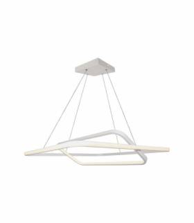 VT-7909 48W Metalowa lampa wisząca LED (600*600*H1200mm), Barwa: ciepła 3000K, Obudowa: Biała TRIAC, Ściemniana /, 5150lm, 600x1230mm, V-TAC 14988