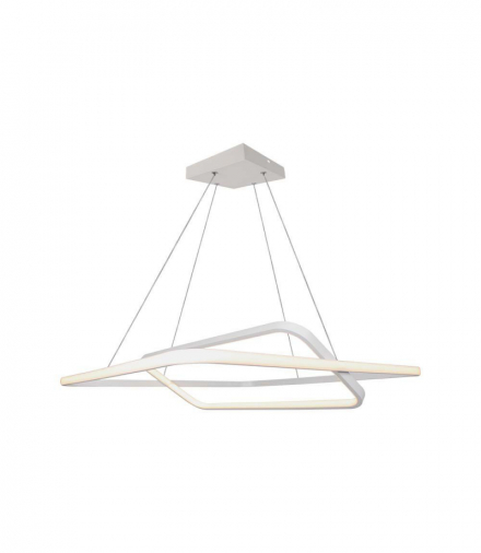 VT-7909 48W Metalowa lampa wisząca LED (600*600*H1200mm), Barwa: ciepła 3000K, Obudowa: Biała TRIAC, Ściemniana /, 5150lm, 600x1230mm, V-TAC 14988