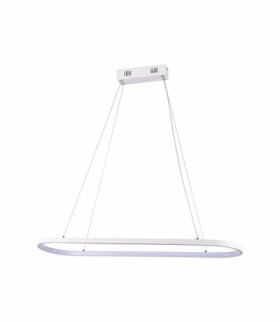 VT-7825 24W Lampa wisząca LED (80*20*100CM), Barwa: neutralna 4000K, Obudowa: Biała, 2760lm, 790x200x1080mm, V-TAC 10055