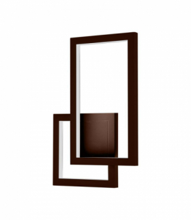 VT-11120-C 20W Lampa ścienna LED, Barwa: neutralna 4000K, Obudowa: Brązowy, IP54, 2660lm, 420x60x290mm, V-TAC 6841