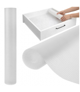 Mata antypoślizgowa do szuflad, szafek, kuchni, ochronna, gruba, wodoodporna, 5mb, 500x50cm, biała, Ruhhy 24897 18780
