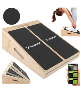 Deska, platforma do ćwiczeń, skrzynia do rozciągania łydek, w pełni regulowana na łydki, Trizand 27130 18783