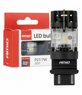 Żarówka LED LumiTec 3157 P27/7W 12V FULL CANBUS biała 1 szt. AMiO 04691