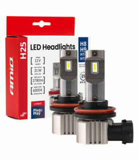 Żarówki samochodowe LED seria H25 CANBUS H8 H9 H11 H16 12V 31W AMiO 04713