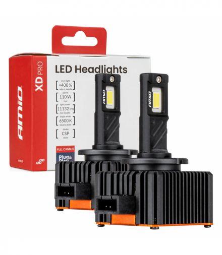 Żarówki samochodowe LED XD PRO D1S D1R FULL CANBUS AMiO 04679