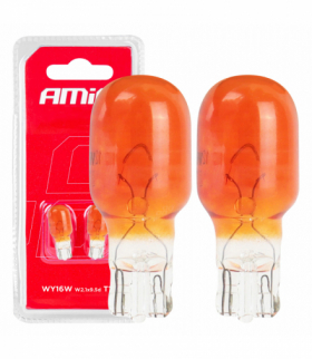 Żarówki halogenowe T15 WY16W W2.1x9.5d 12V 2 szt. AMiO 02550