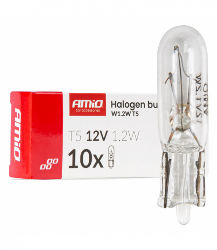 Żarówki halogenowe 1.2W W2x4.6d 10szt. AMiO 04412