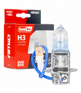 Żarówki halogenowe H3 12V 55W LumiTec NEXT GENERATION +135% DUO AMiO 04403