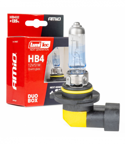 Żarówki halogenowe HB4 12V 51W LumiTec NEXT GENERATION +135% DUO AMiO 04407