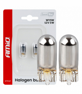 Żarówki halogenowe WY5W 12V5W LumiTec chrom 2szt. AMiO 04628