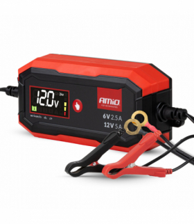 Prostownik cyfrowy AGM GEL STD LFP MAX 5A 6V 12V PRO AMiO 04527